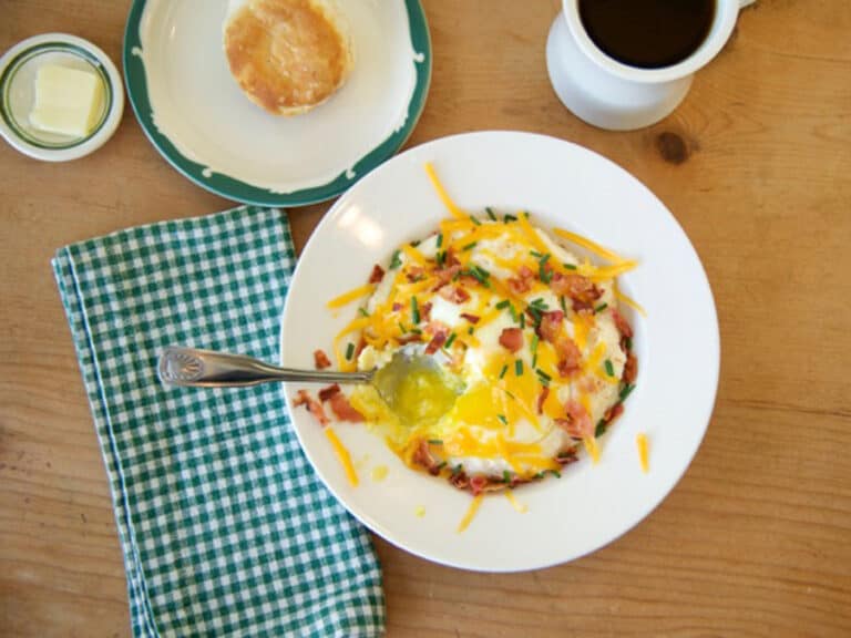 Gracious Grits Bacon Cheddar Breakfast Bowl Gracious Grits